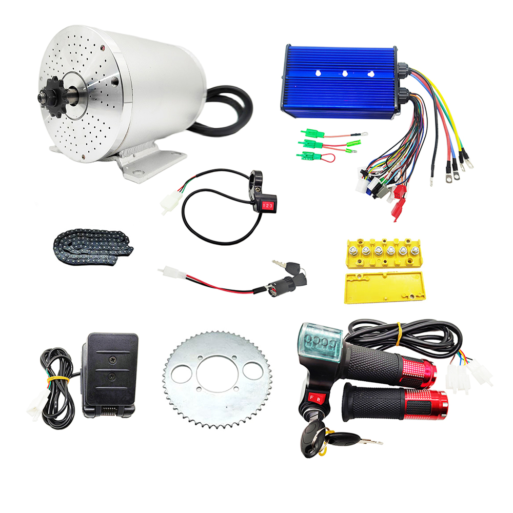 Mid Drive Motor Kit 72V 3000W - Elektrischer bürstenloser Gleichstrommotor-Kit, Mittelmotor für E-Scooter,