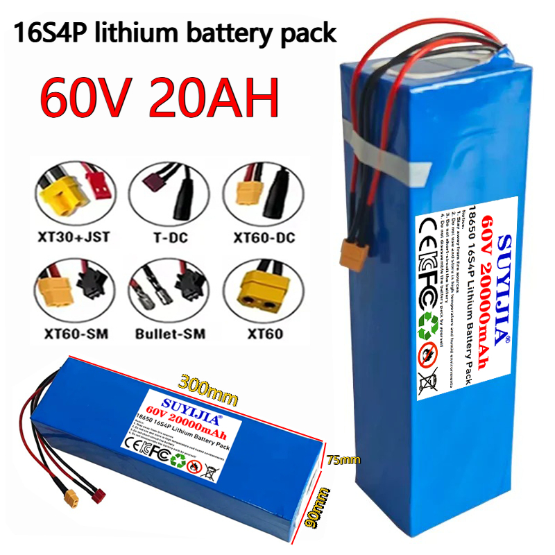 60V 30Ah Electric Scooter Battery - Luftfracht 60V Neue Hochleistungs-18650-Lithiumbatterie 20Ah Lithium-Akkupack