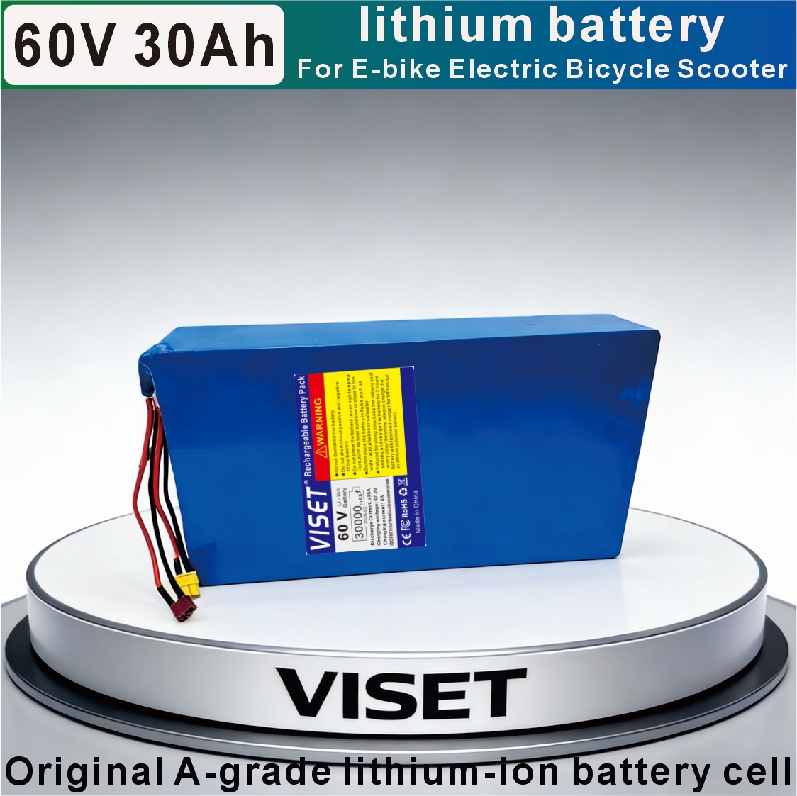 VISET 60V 30AH Fahrrad- und Mo – 60V 30Ah Electric Scooter Battery Bewertung und Preis