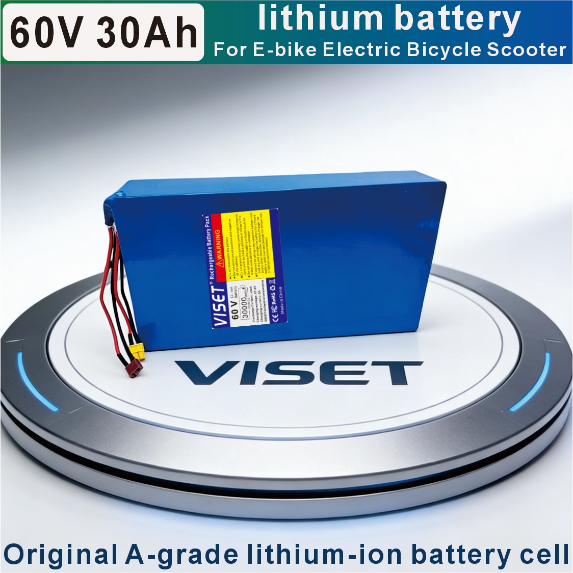 VISET 60V 30AH Fahrrad- und Mo – 60V 30Ah Electric Scooter Battery Bewertung und Preis
