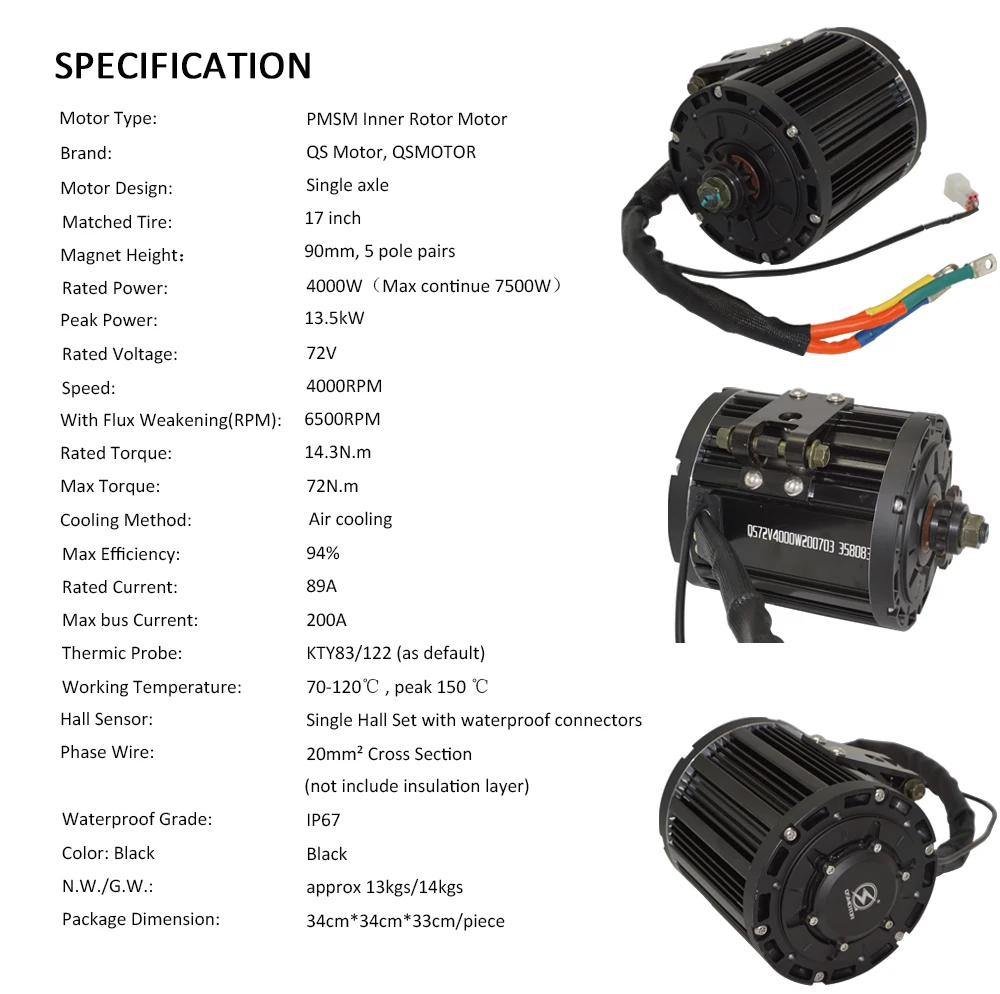 QS138 90H Mid Drive Motor Kit  – Electric Motorcycle Conversion Kit 72V Bewertung und Preis