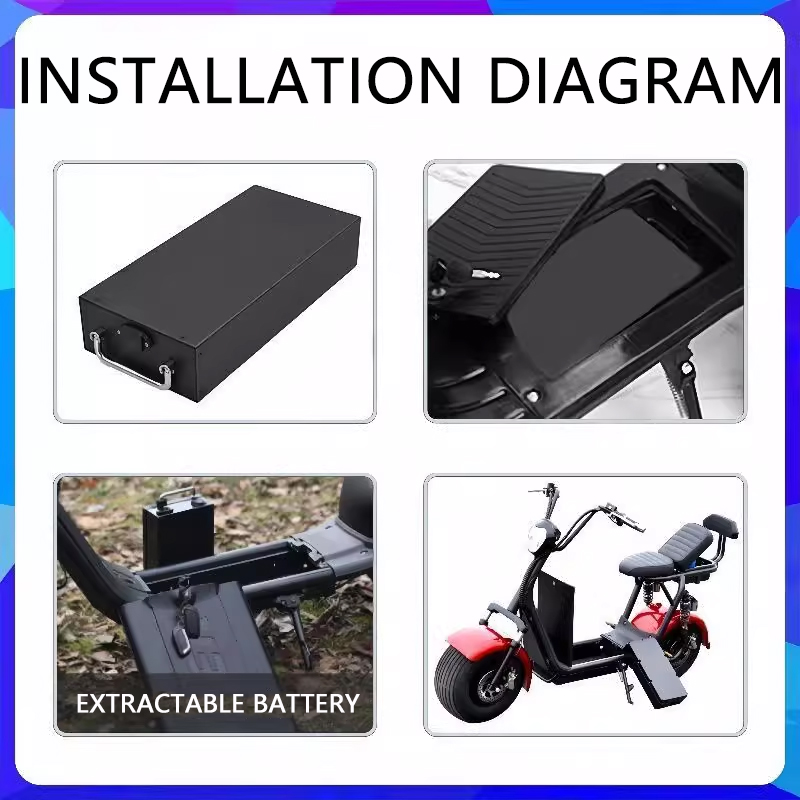 Für Harley-Batterien 60V 20AH  – 60V 30Ah Electric Scooter Battery Bewertung und Preis